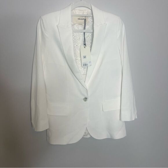 Zadig & Voltaire Viva Gradient Love Embellished Blazer New - Picture 13 of 14